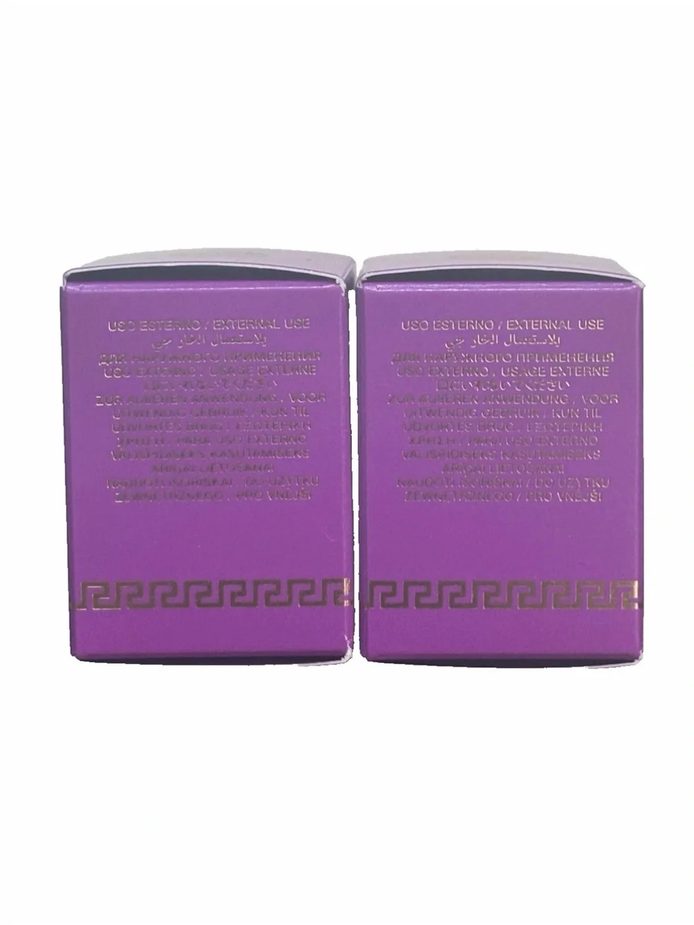 2x VERSACE DYLAN PURPLE POUR FEMME 0.17oz / 5ml Each EDP SPLASH MINI NEW IN BOX - Picture 5 of 6